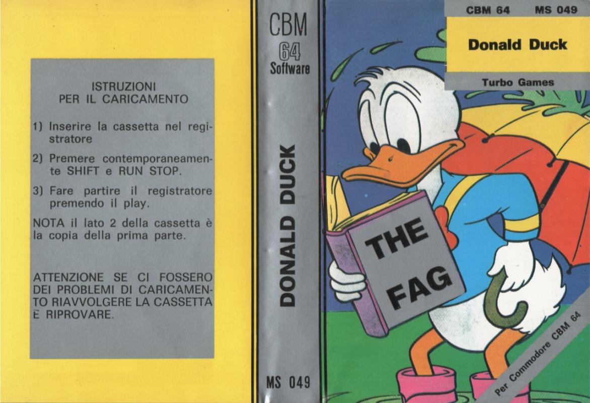 DONALD DUCK for the Commodore 64 by Armati - front cover
