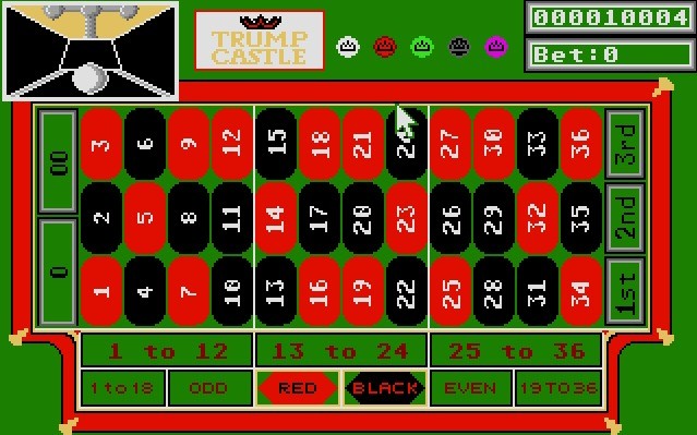 Trump Castle: The Ultimate Casino Gambling Simulation on Atari ST - Roulette