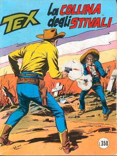 Tex Nr. 191: La collina degli stivali front cover (Italian).