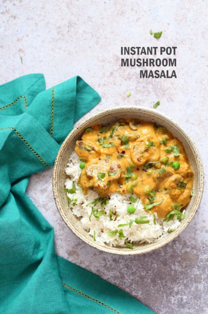 Instant Pot Mushroom Masala – 20 Minute