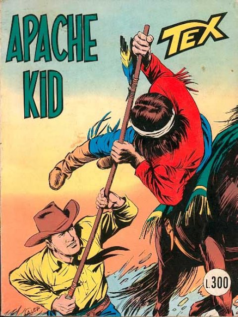 Tex Nr. 165: Apache Kid front cover (Italian).