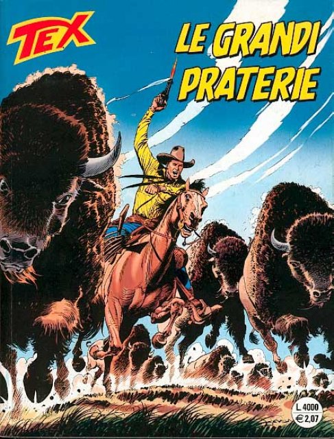 Tex Nr. 491: Le grandi praterie front cover (Italian).