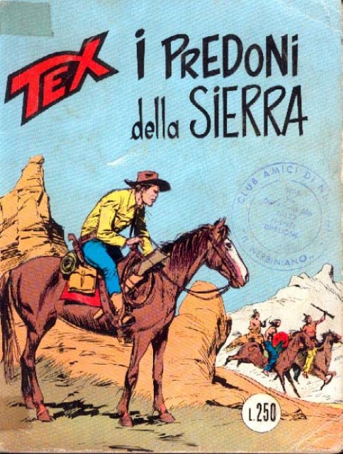 Tex Nr. 153: I predoni della sierra front cover (Italian).