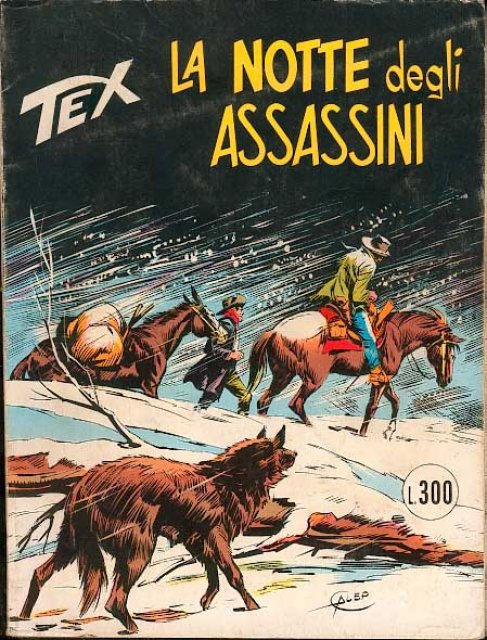 Tex Nr. 167: La notte degli assassini front cover (Italian).