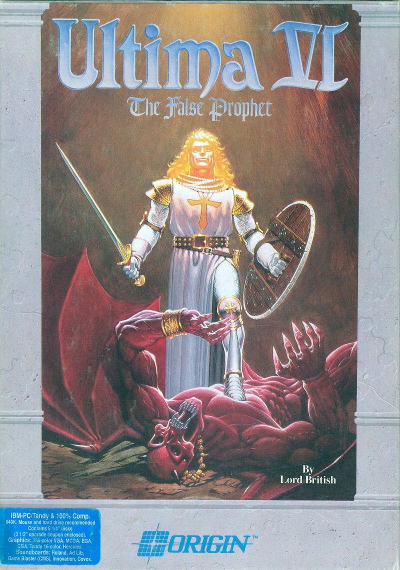 Ultima VI: The False Prophet MS-DOS front cover