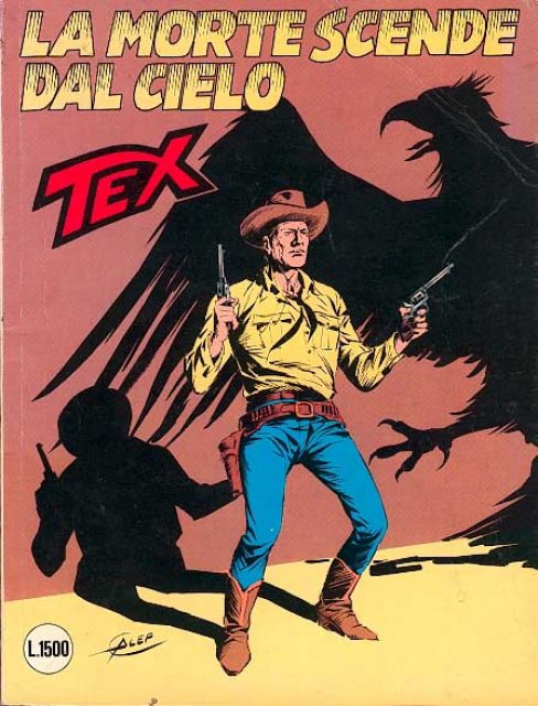 Tex Nr. 325: La morte scende dal cielo front cover (Italian).