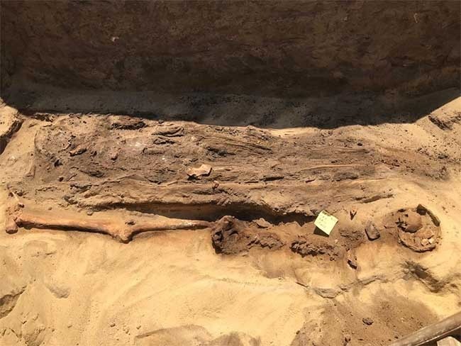 Egypt: unearthed mummies with golden tongues