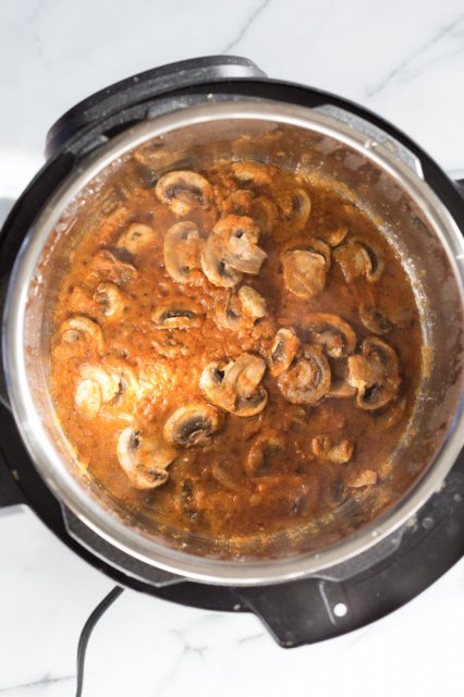 Instant Pot Mushroom Masala – 20 Minute