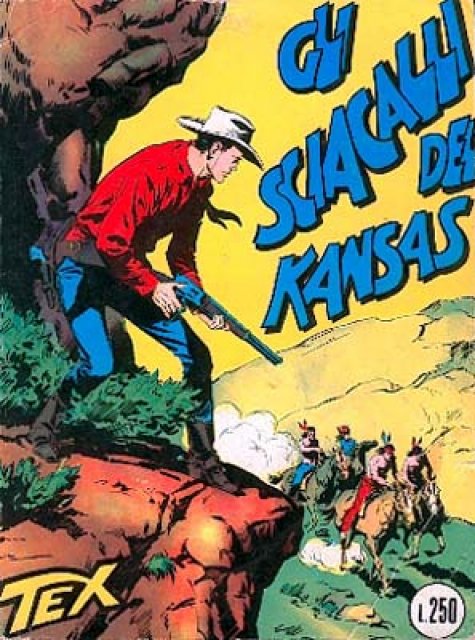 Tex Nr. 017: Gli sciacalli del Kansas front cover (Italian).