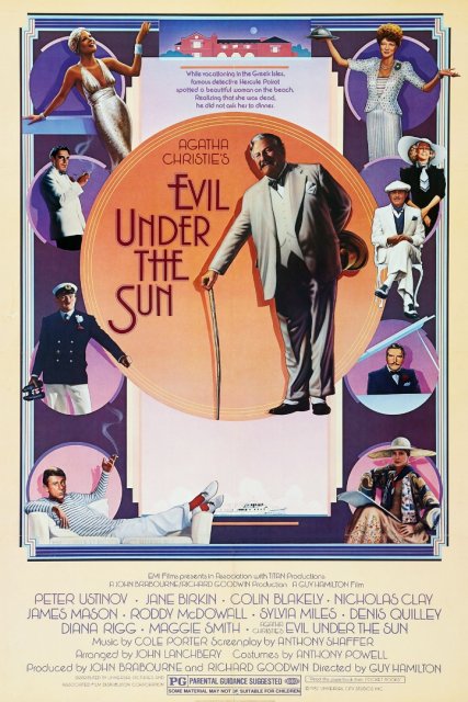 Evil Under the Sun (1982): Original film poster.