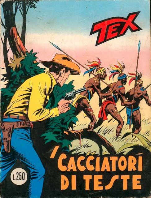 Tex Nr. 158: I cacciatori di teste front cover (Italian).