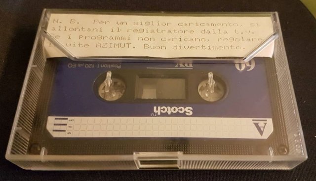 Sicilian pirate cassettes for Commodore 64