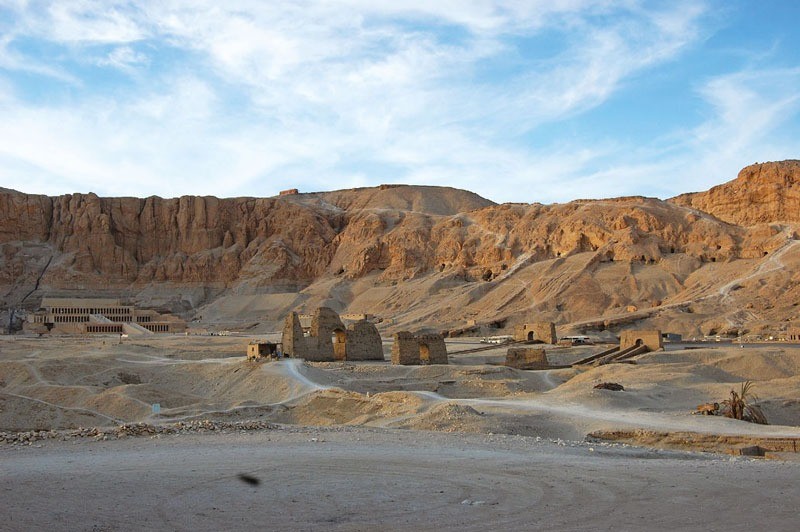 The North Asasif Necropolis in Western Thebes in Egypt