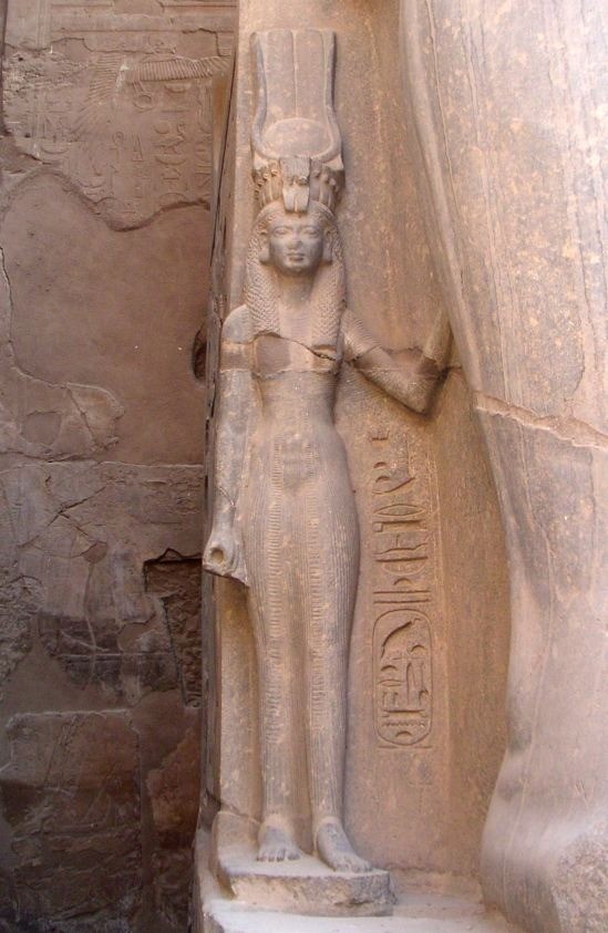 Statue of Nefertari in the Luxor Temple