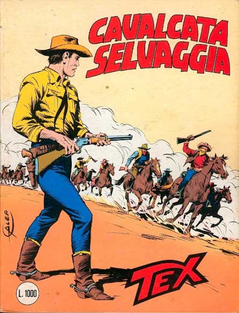 Tex Nr. 279: Cavalcata selvaggia front cover (Italian).