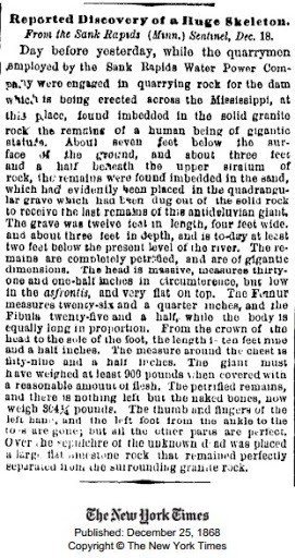 The New York Times article from December 25, 1868