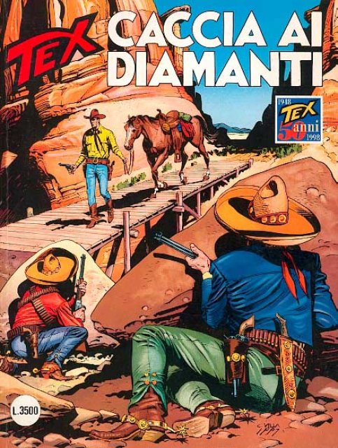 Tex Nr. 448: Caccia ai diamanti front cover (Italian).