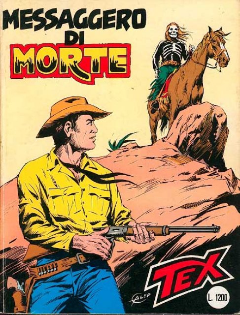 Tex Nr. 303: Messaggero di morte front cover (Italian).