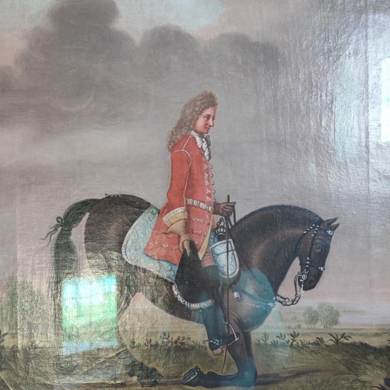 I quadri del re di Danimarca sul suo cavallo