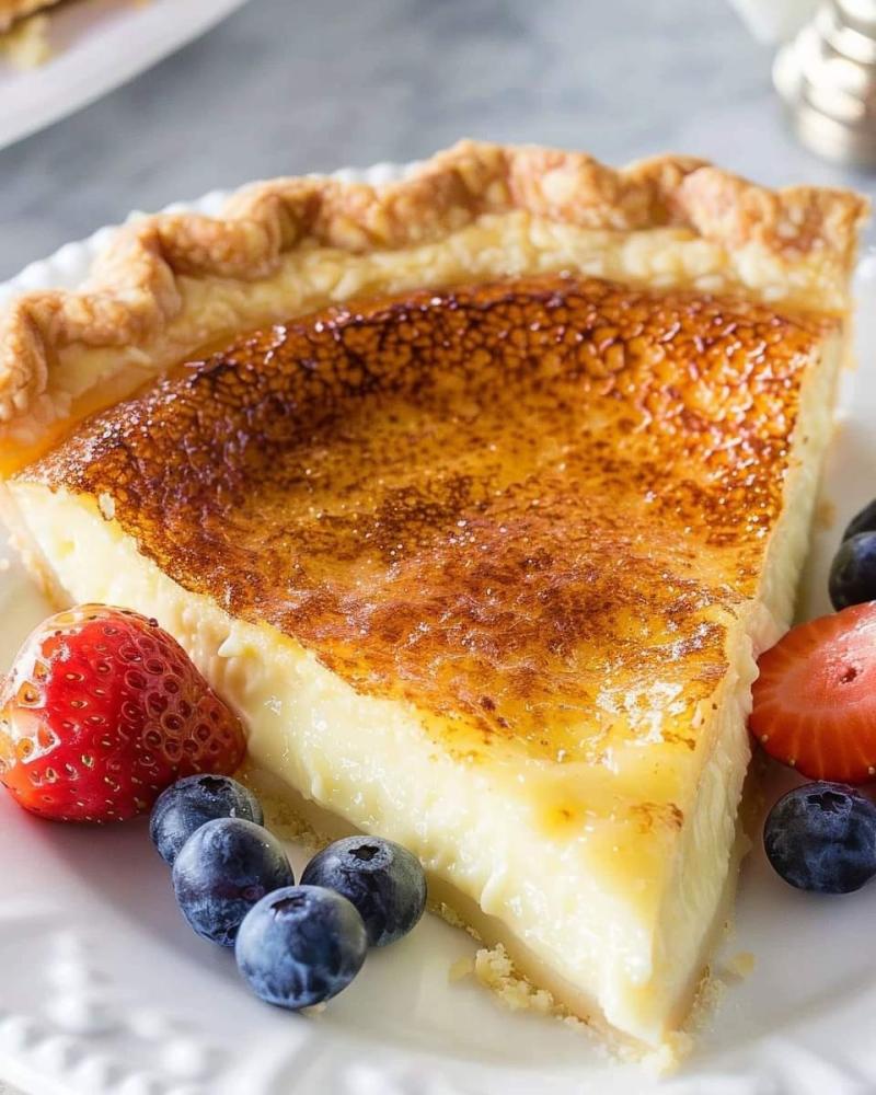 Classic Egg Custard Pie 🥧✨