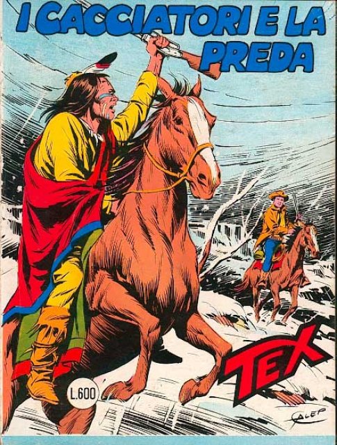 Tex Nr. 244: I cacciatori e la preda front cover (Italian).