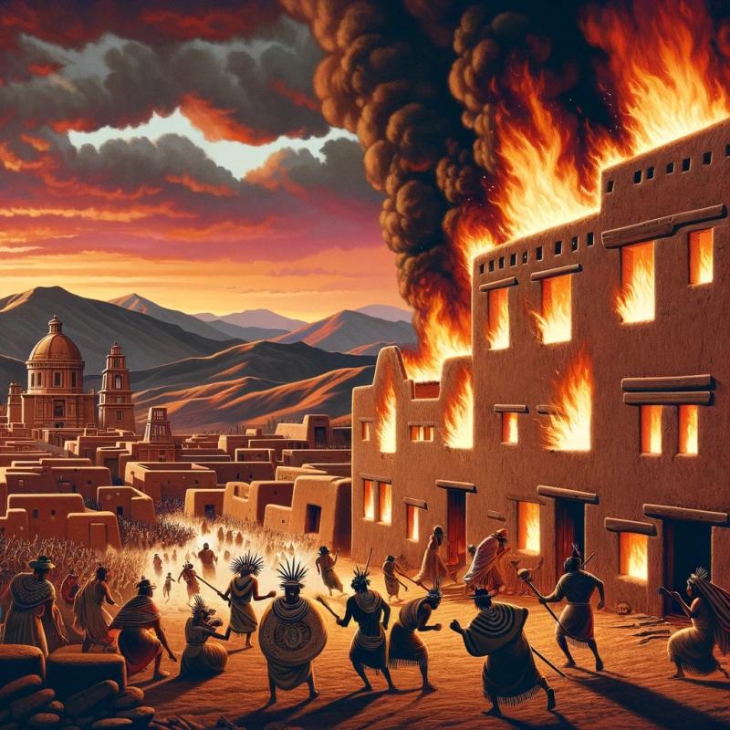 The great fire that destroyed Cahokia in 1170.