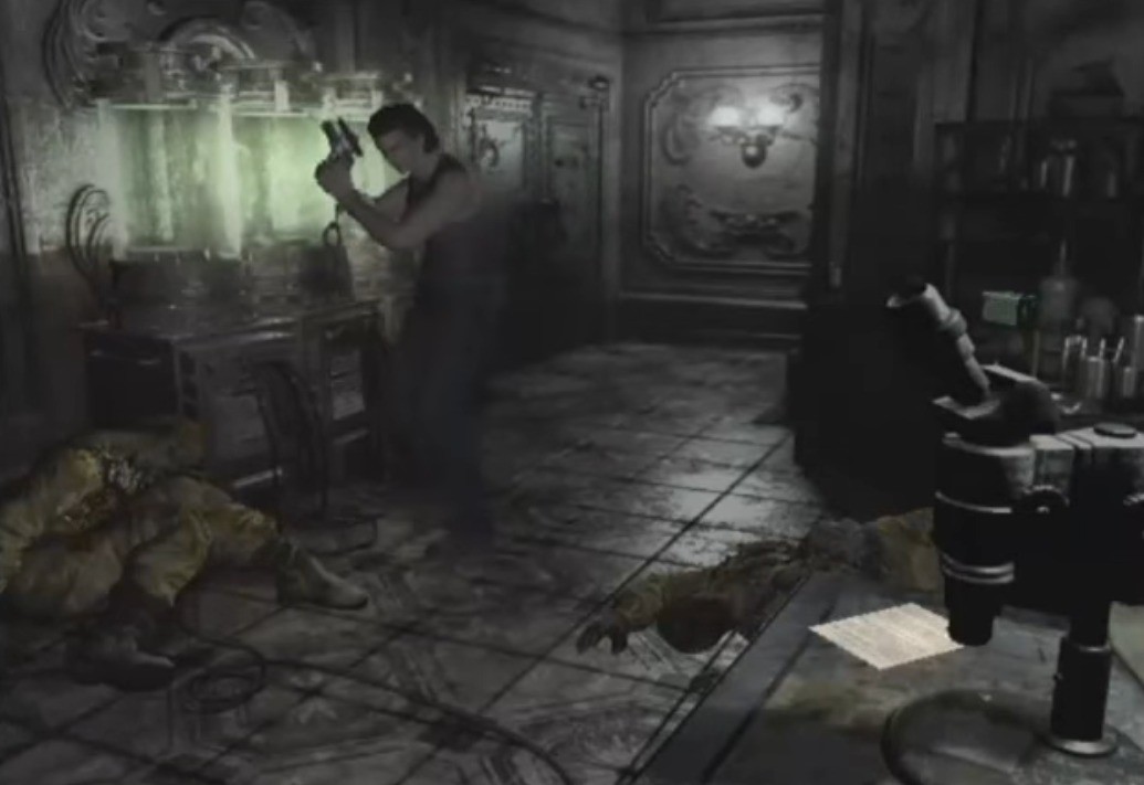 Resident Evil 0 (GameCube): Billy inside the laboratory.