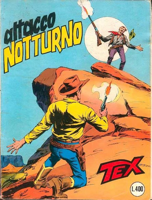 Tex Nr. 213: Attacco notturno front cover (Italian).