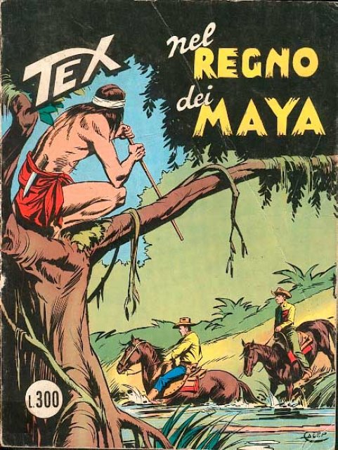 Tex Nr. 163: Nel regno dei Maya front cover (Italian).