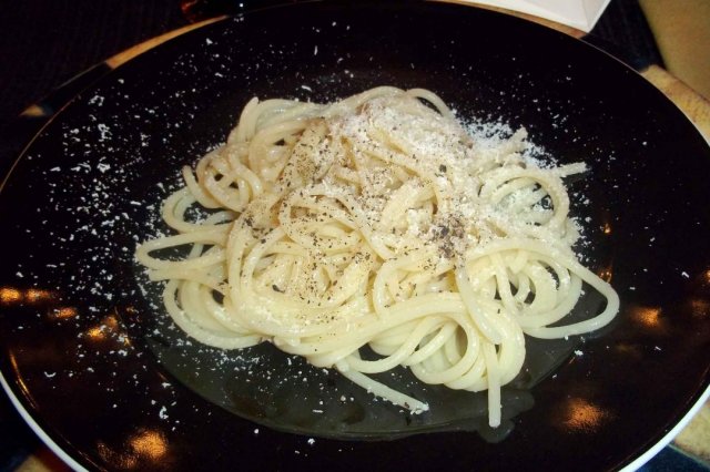 Spaghetto Cacio and Pepe Freddo by Gualtiero Marchesi