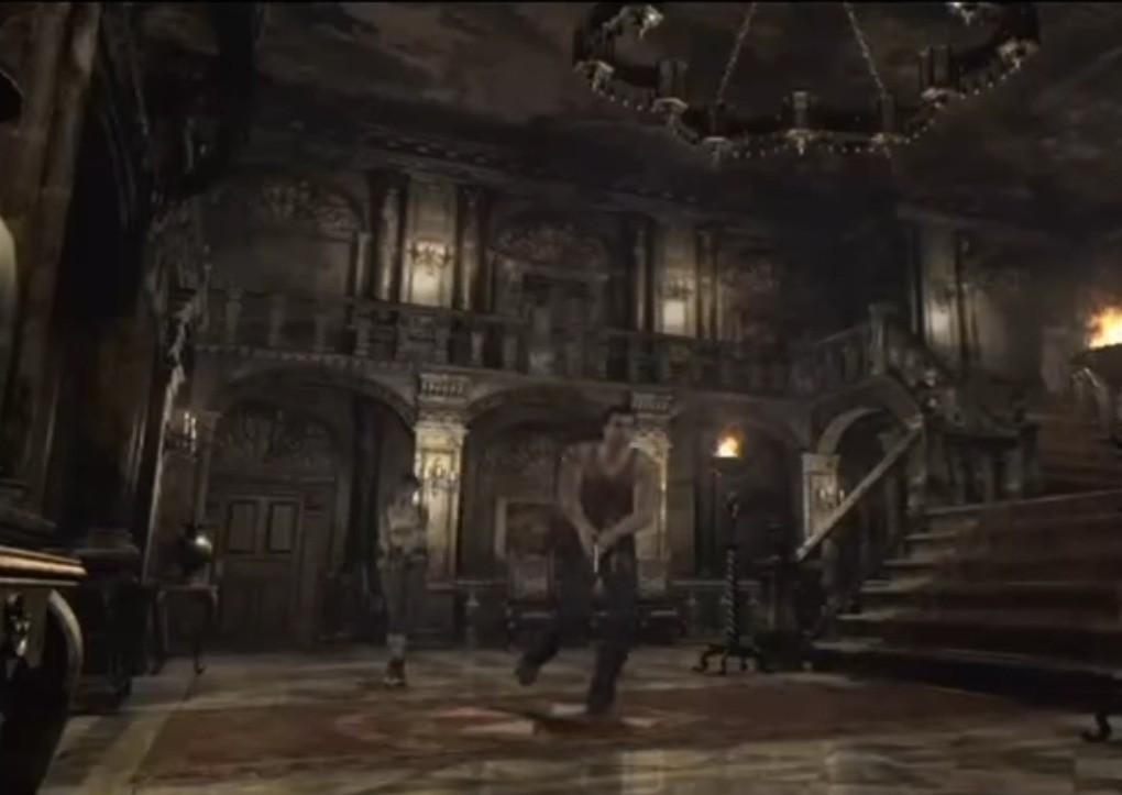 Resident Evil 0 (GameCube): Rebecca and Billy reach the Spencer Mansion (same location as Resident E