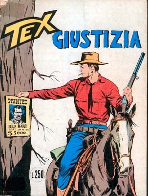 Tex Nr. 092: Giustizia front cover (Italian).