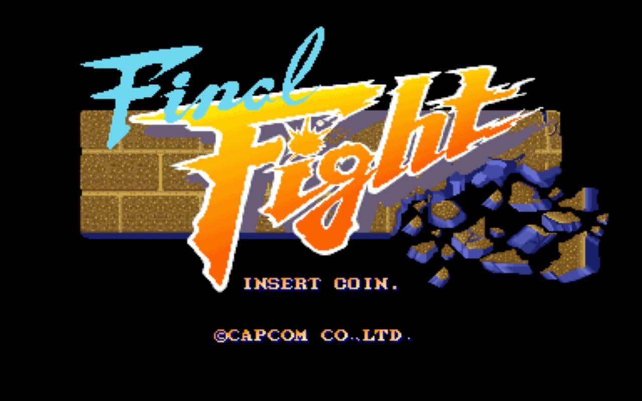 The original Final Fight title screen