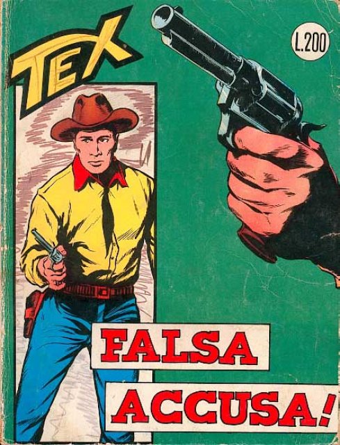 Tex Nr. 037: Falsa accusa! front cover (Italian).