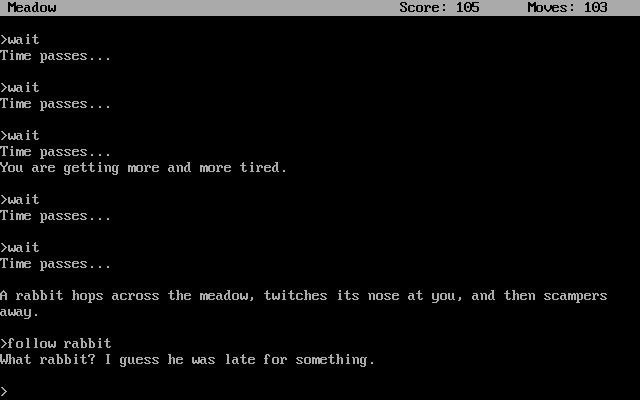 Spellbreaker: Infocom really like references to Alice in Wonderland like this one... and no, you can