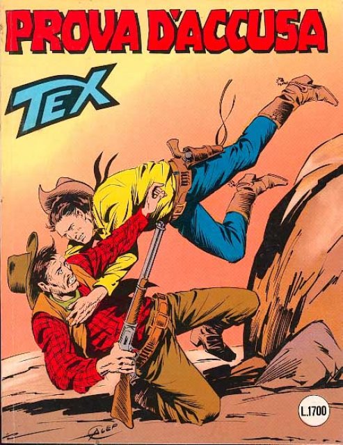 Tex Nr. 338: Prova d'accusa front cover (Italian).