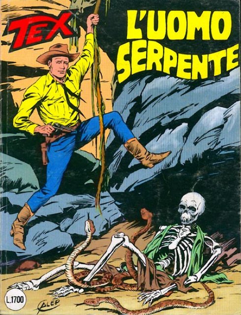 Tex Nr. 337: L'uomo serpente front cover (Italian).