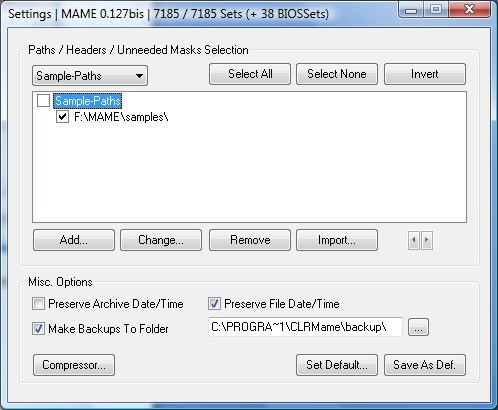 Update MAME from one version to another using the P@R@64 packages