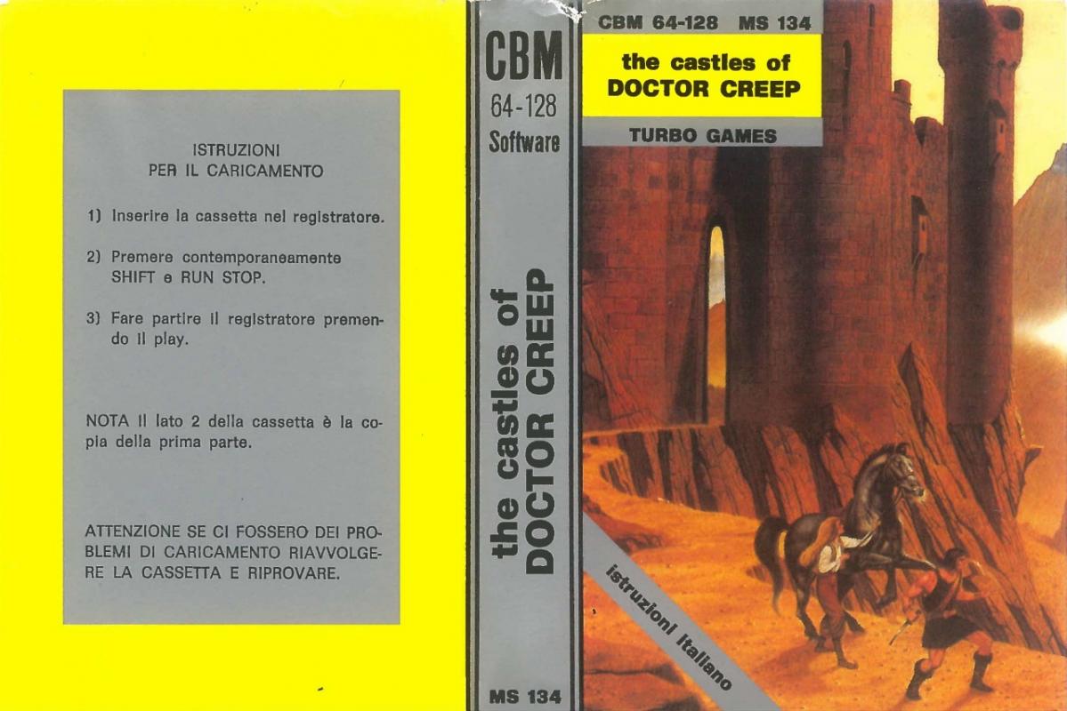 THE CASTLE OF DOCTOR CREEP for the Commodore 64 by Armati - front cover