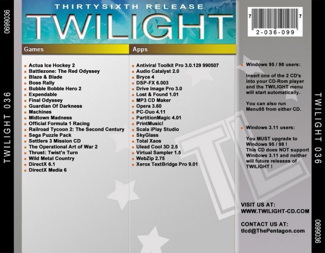 Twilight Dutch Edition - Thirtysixth Release back cover.