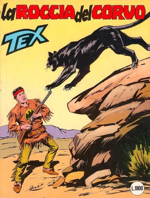 Tex Nr. 348: La roccia del corvo front cover (Italian).