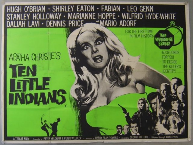 Ten Little Indians (1965), British film and second cinema adaptation. 
