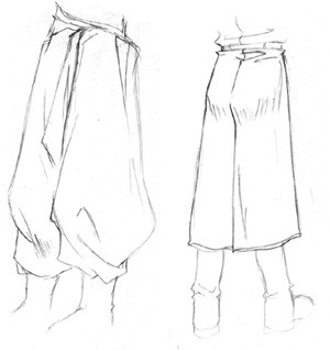 How to Draw Manga - Anime Clothing And Folds Drawing