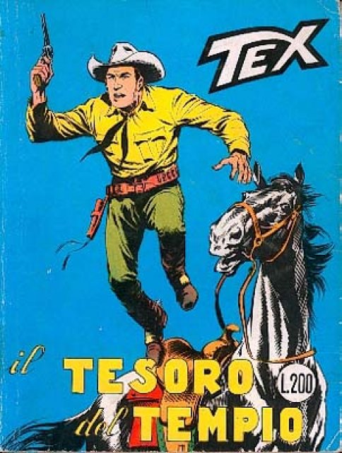 Tex Nr. 077: Il tesoro del tempio front cover (Italian).