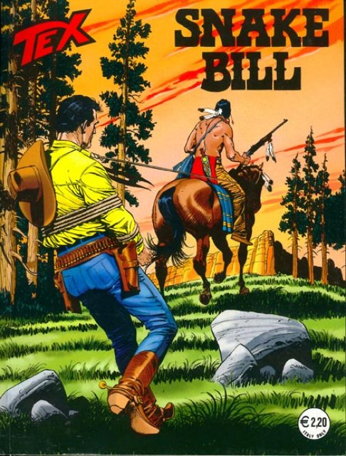 Tex Nr. 509: Snake Bill front cover (Italian).