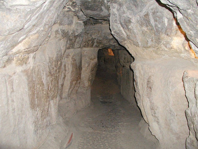 The tunnel cut by al-Mamum in the 9th century.