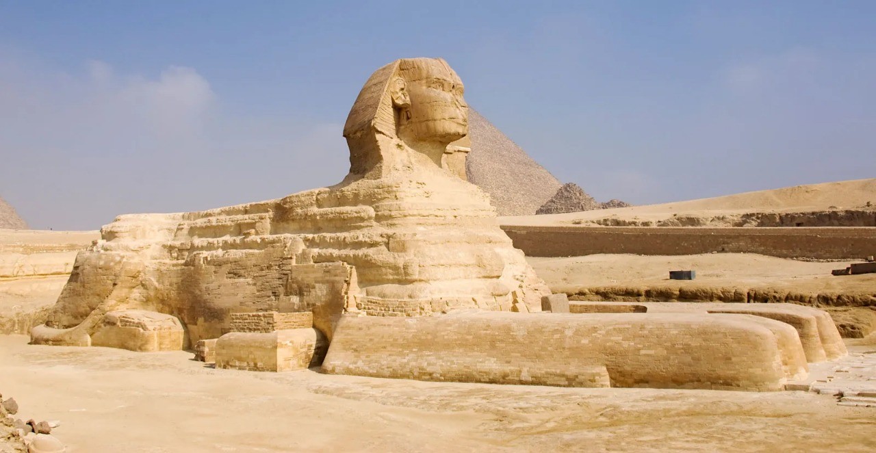 The Sphinx head is too small compared to the body