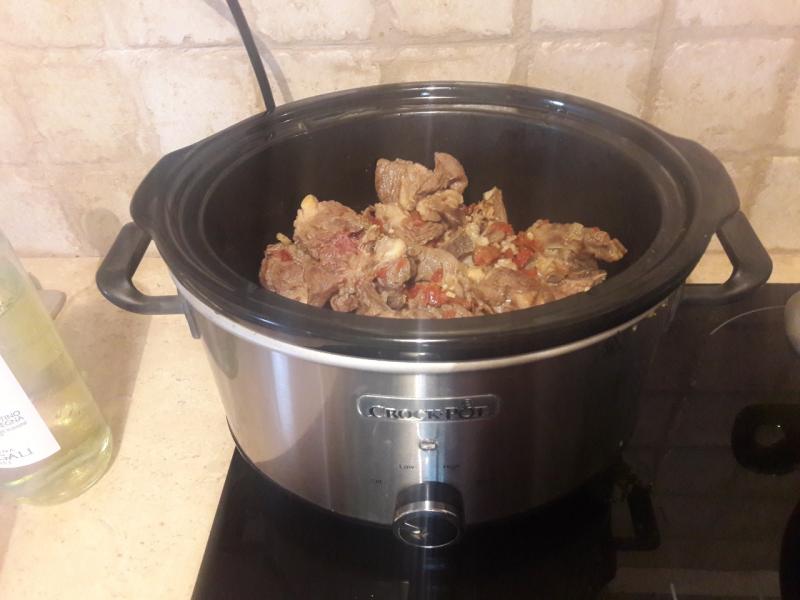 Pecora in umido (slow cooker)