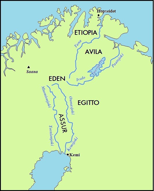Eden and its rivers.