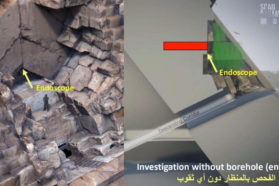 Egypt: discovered new corridor inside the pyramid of Cheops